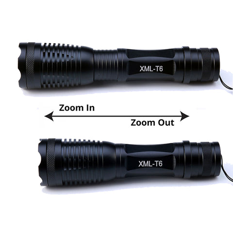 Agiferg 6000lm X800 Lampe de poche tactique LED Zoom Torche